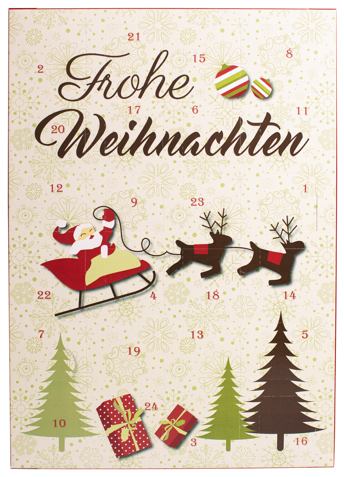 Adventskalender  "Frohe Weihnachten"  1