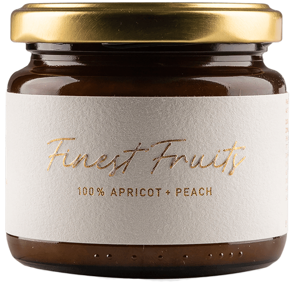 Aprikose und Pfirsich „Finest Fruits” Fruchtaufstrich  1