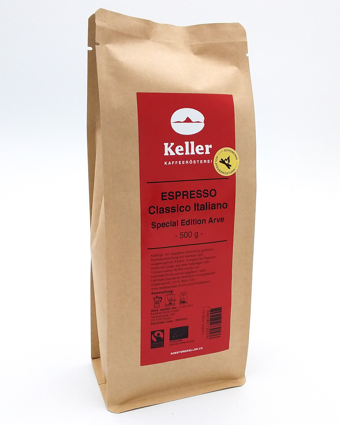 Espresso Classico Italiano BIO - special edition ARVE; ganze Bohne 1