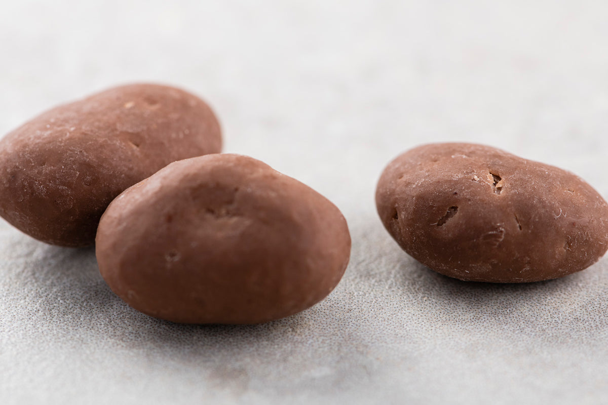Kakaobohnen mit Vollmilchschokolade überzogen 4