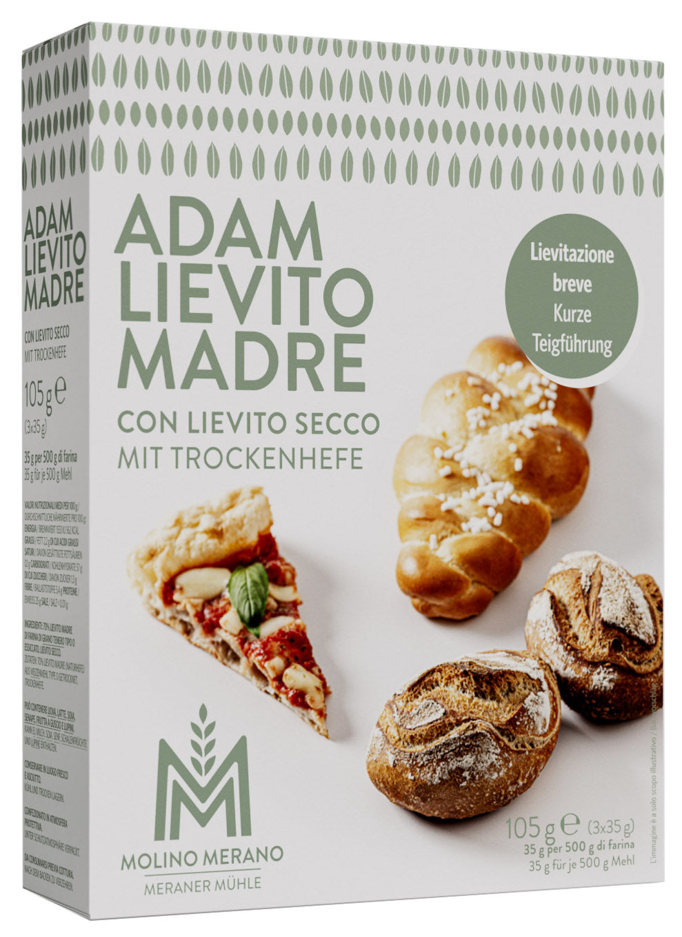 Lievito Madre Naturhefe mit Trockenhefe "ADAM" 1