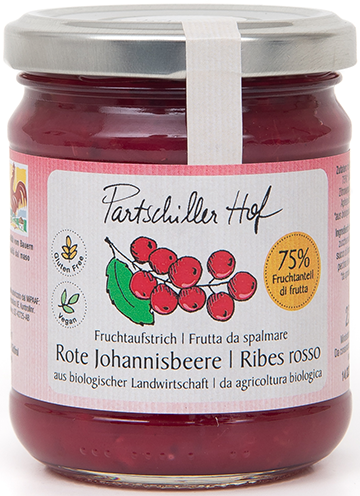 Rote Johannisbeere Bio Fruchtaufstrich 1
