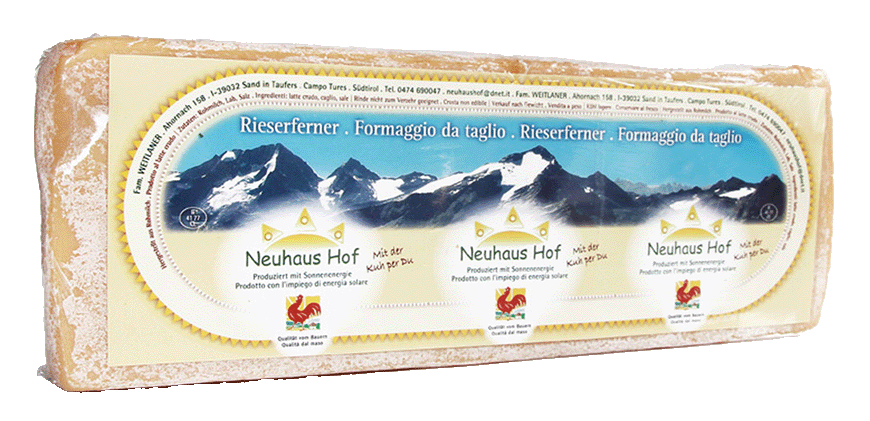 Schnittkäse "Rieserferner" 1