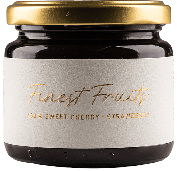 Süßkirsche und Erdbeeren „Finest Fruits“ Fruchtaufstrich 1