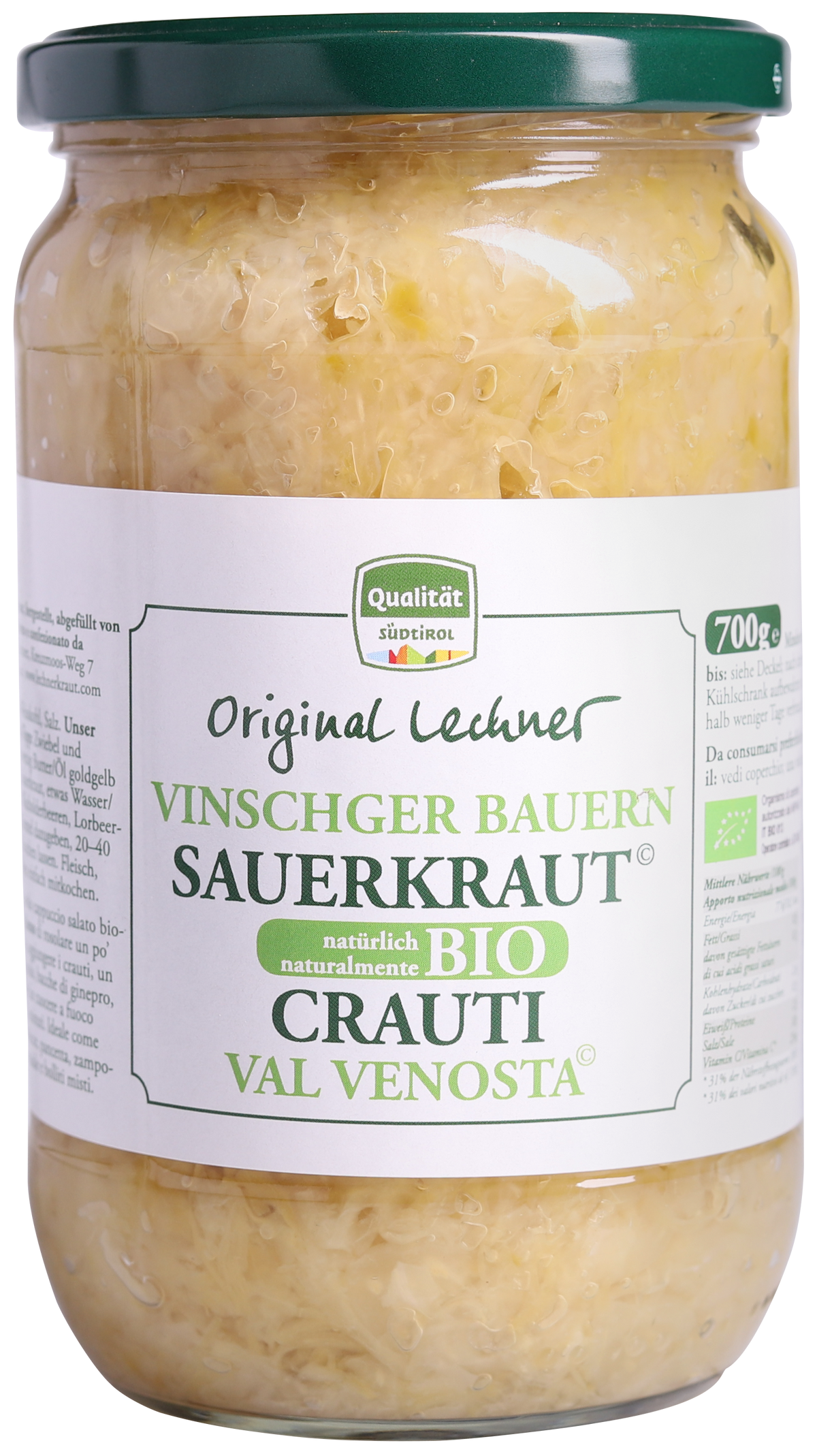 Vinschger Sauerkraut Bio 1