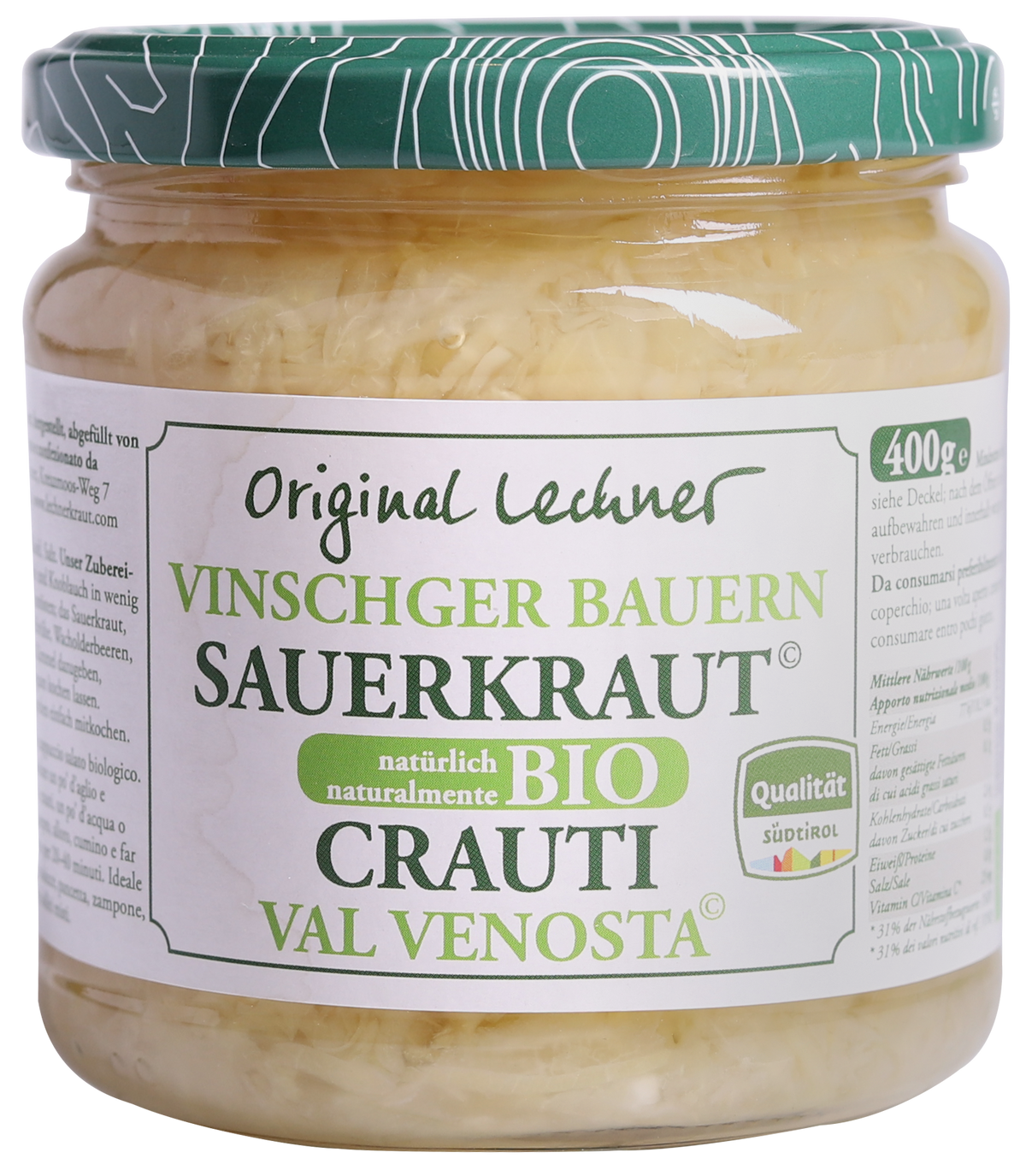 Vinschger Sauerkraut Bio 1