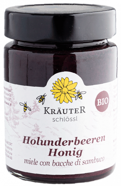 Honig mit Holunderbeere Bio