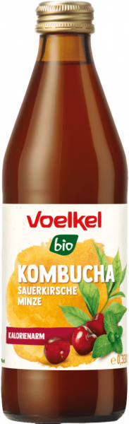 Kombucha Sauerkirsche & Minze Bio