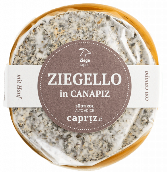 Ziegenweichkäse "Ziegello in Canapiz"